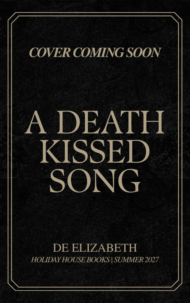 temporary cover for de elizabeth's novel, a death kissed song